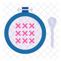 Cross Stitch  Icon