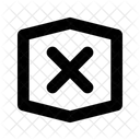 Cross stretched hexagon  Icon