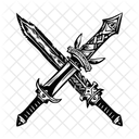 Cross Swords Weapon Battle Icon