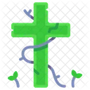 Tombstone Cross Halloween Icon