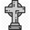 Cross Tombstone Funeral Tomb Icon
