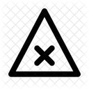 Cross Triangle Deny Cross Icon