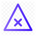 Cross Triangle Cross Deny Icon