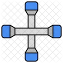 Cross Wrench Technical Tool Repair Tool Icon