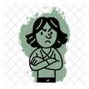 Crossed Arms Defiant Disagree Icon