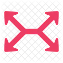 Crossed Arrows Four Arrows Crossed Icon