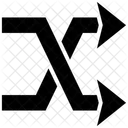 Crossed Arrows Merge Arrows Directional Arrows Icon
