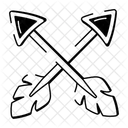 Crossed Arrows Weapon Archery Icon