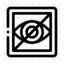 Crossed Eye Ad Blocker Hide Ads Icon