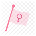 Crossed Flag Representing Icon