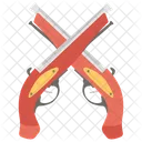 Crossed Musket Pirate Gun Weapon Icon