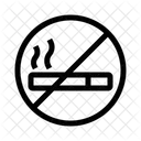 Crossed Out Cigarette Cigarette No Smoking Icon
