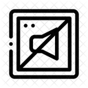 Crossed Speaker Ad Blocker Mute Ads Icon