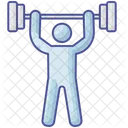 Crossfit Outline Filled Icon Business And Finance Icon Pack Icon