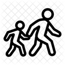 Crossing Point Walkway Crosswalk Icon