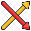 Crossover Arrow Directional Icon