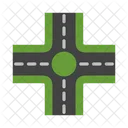 Crossroad Direction Road Icon