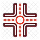 Crossroad Direction Road Icon