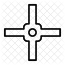 Crossroad Direction Road Icon