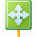 Crossroad Direction Road Icon