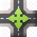 Crossroad Direction Road Icon