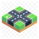 Crossroads Intersection Roads Route Intersection Icon