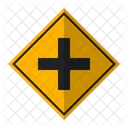 Crossroads Regulation Road Signs Icon