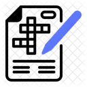 クロスワード、思考、単語 アイコン