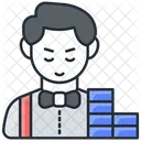 Croupier Man Icon