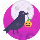 Halloween Crow Scary Icon