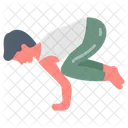 Crow Pose Yoga Bakasana Icon