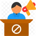 Crowd Demonstration Discussion Icon
