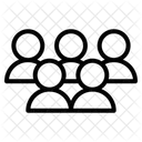 Crowd People Group Icon