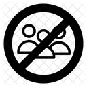 Crowd Not Allowed  Icon