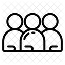 Crowd Of Reporters Icon