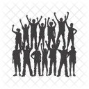 Crowd Silhouette Icon