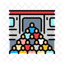 Crowded Public Transportation Icon