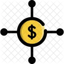 Crowdfunding Bank Money Icon