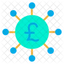 Crowdfunding Pound  Icon
