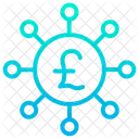 Crowdfunding Pound  Icon