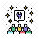 Crowds Setting Settings Crowdsoursing Icon