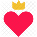 Crown Heart Love Icon