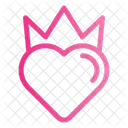 Crown Love Heart Icon