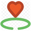 Crown Heart Sign Icon