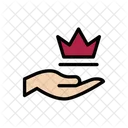Crown Jewel Hand Icon