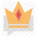 Crown Premium Message Message Icon