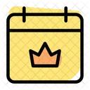 Crown Calendar  Icon