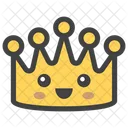 Crown Emoji Ornamental Headdress Smiley Crown Icon