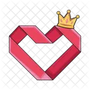 Crown in heart  Icon
