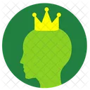 Crown On Head  Icon